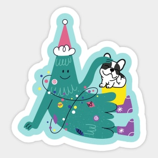 All I Want For Christmas Is French Bulldog Sticker